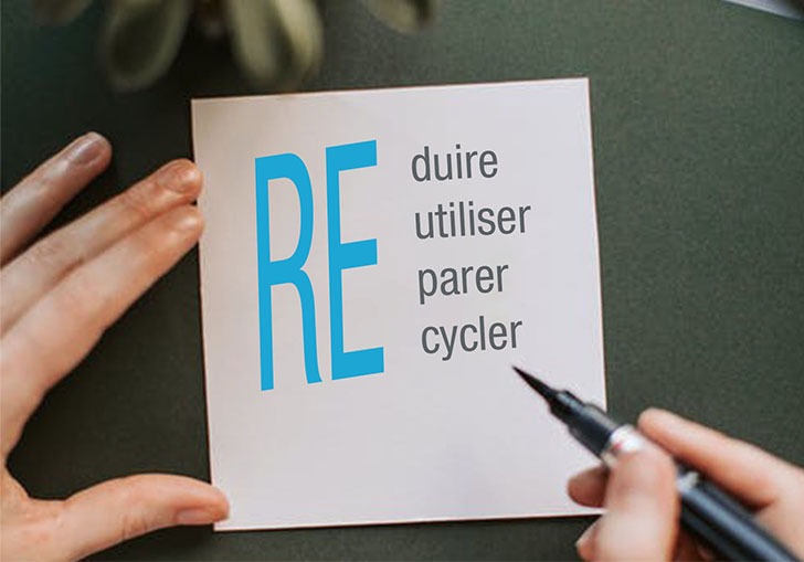 Reduire Recycler Reuitliser Réparer